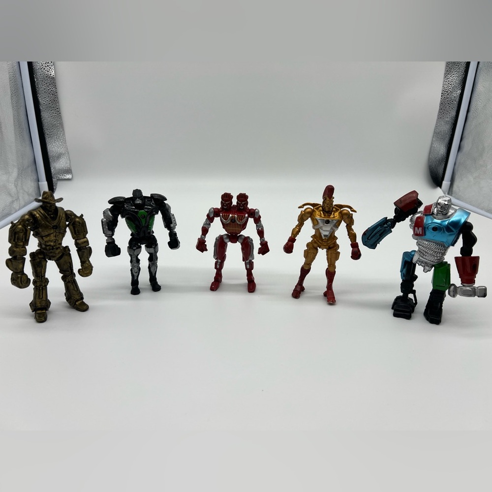Real Steel Metro Frankenstein, Six Shooter, Twin Cities, Zeus, Midas Lot Of 5.